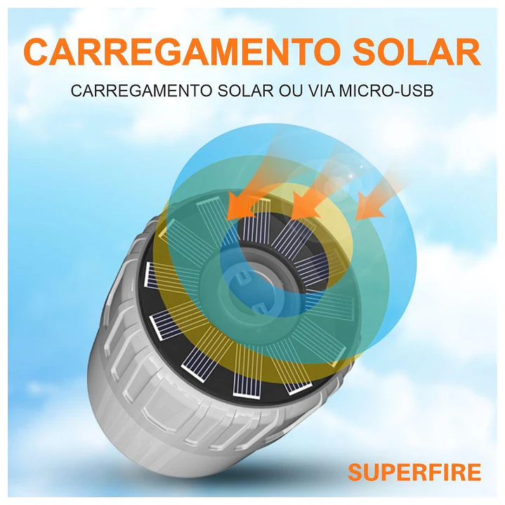 Lanterna Solar 18W 500lm SUPERFIRE 2