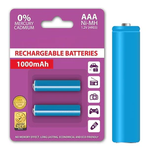 Bateria Ni-Mh AAA 1.2V 1000ma 2x Blister