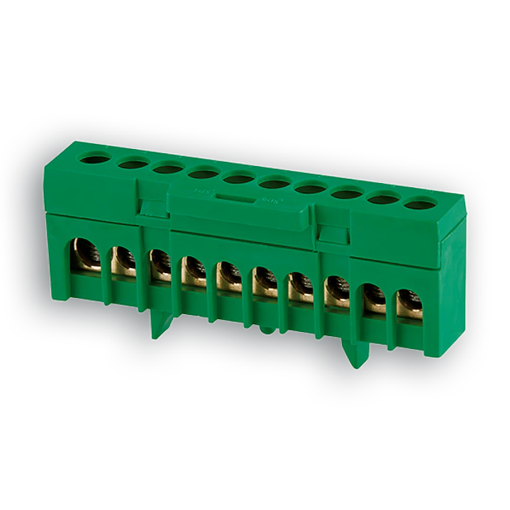 BARRAMENTO ISOLADO TERRA 10F (1x25+9x16) VERDE Quitérios 1