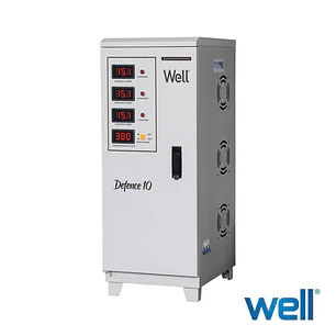 Estabilizador Automático Tensão Trifásico Servomotor 10KVA Well