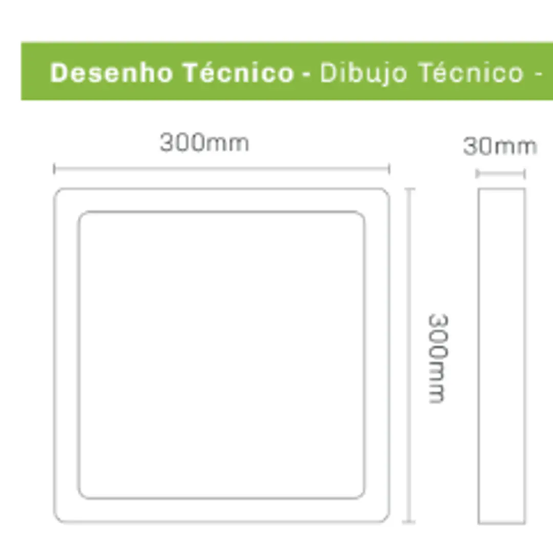 Painel LED Redondo - 24W - 1920Lm - 3CCT - Saliente - Branco | IP44 | Maxled 4