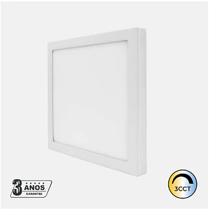 Painel LED Redondo - 24W - 1920Lm - 3CCT - Saliente - Branco | IP44 | Maxled