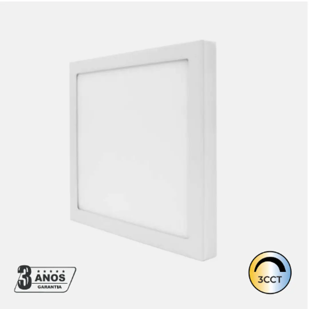 Painel LED Redondo - 24W - 1920Lm - 3CCT - Saliente - Branco | IP44 | Maxled 1
