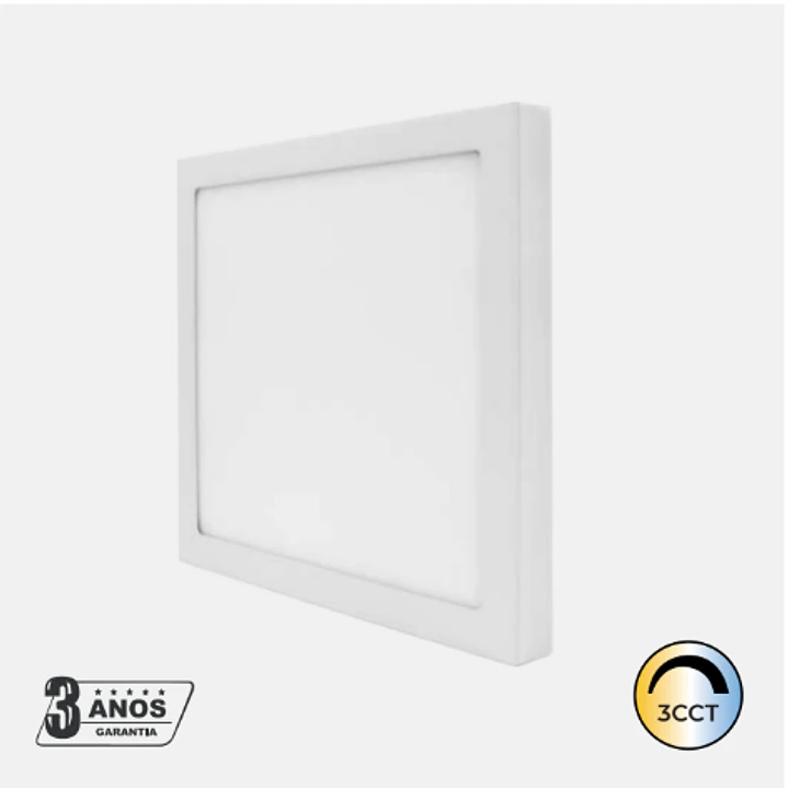 Painel LED Redondo - 24W - 1920Lm - 3CCT - Saliente - Branco | IP44 | Maxled 1