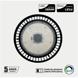 Atena - Campânula Led UFO 150W CCT2 24000lm Lumiarq