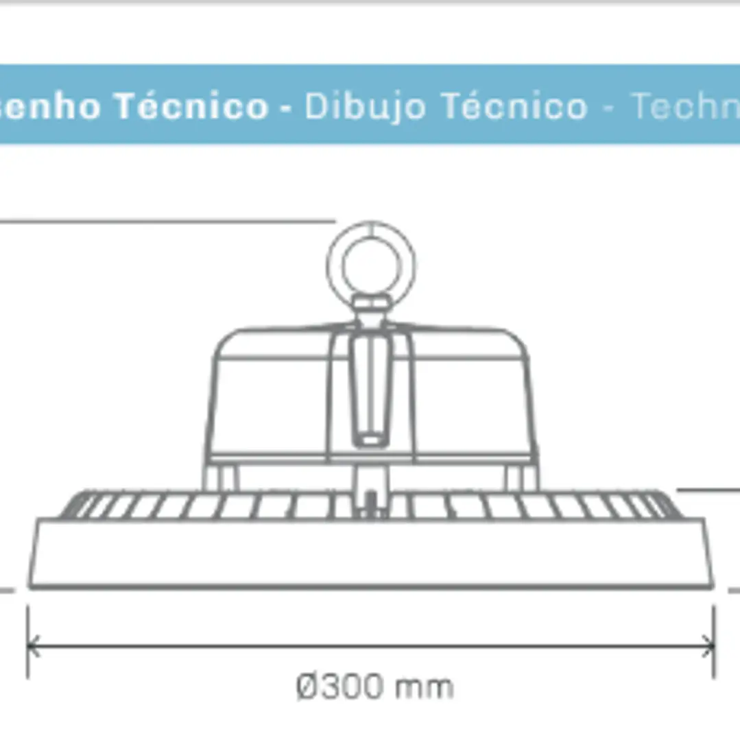 Atena - Campânula Led UFO 150W CCT2 24000lm Lumiarq 7