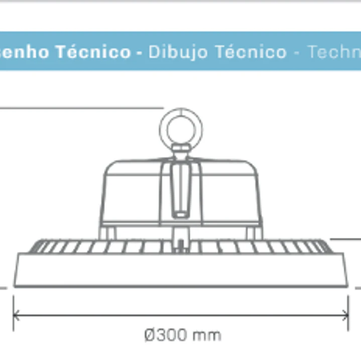 Atena - Campânula Led UFO 150W CCT2 24000lm Lumiarq 7