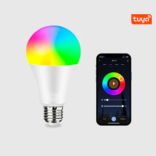 Lâmpada Smart LED WIFI / Bluetooth  RGB+CW 1055Lm E27 10.5W - Maxled