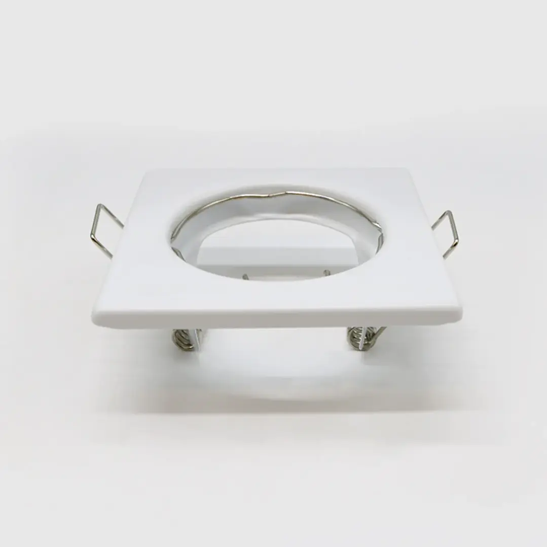 Aro Gu10 Fixo quadrado branco - Maxled 2