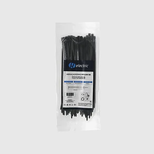 Abraçadeiras NYLON66 3.6*200 branco/preto - R-Electric