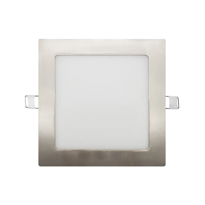 Led Painel Quadrado Níquel 12w 3CCT 960Lm IP44 - Maxled 1