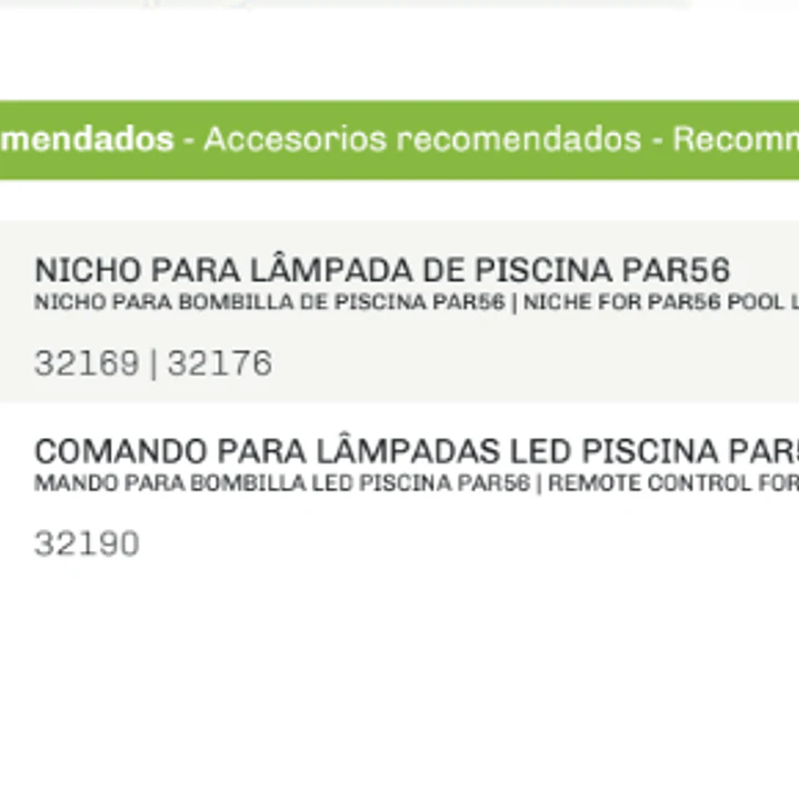 Lâmpada Led Piscina PAR56 RGB 18W IP68 Maxled 7