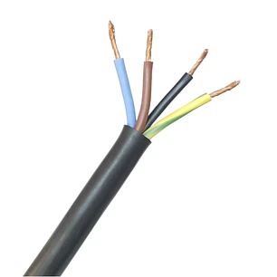 Cabo Flexível H05VV-F 4G1,5 (FVV) - 100%Cu 4G1.5mm2 - 100 Metros -  Preto