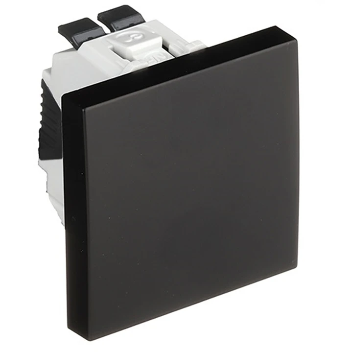 Interruptor Unipolar 2 Módulo Preto Mate 45011SPM - EFAPEL 1