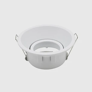 Aro Gu10 Basculante Recuado Branco/Preto Ø93 x 41 (mm) Ø83 (mm) Alumínio Maxled