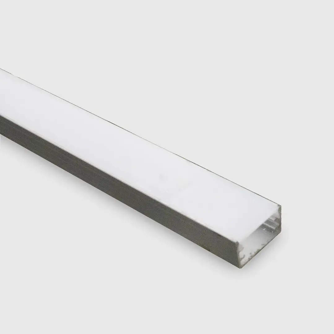 Perfil/Calha Sem Abas de Alumínio Saliente Slim Com Difusor Opalino 2m MAXLED 1