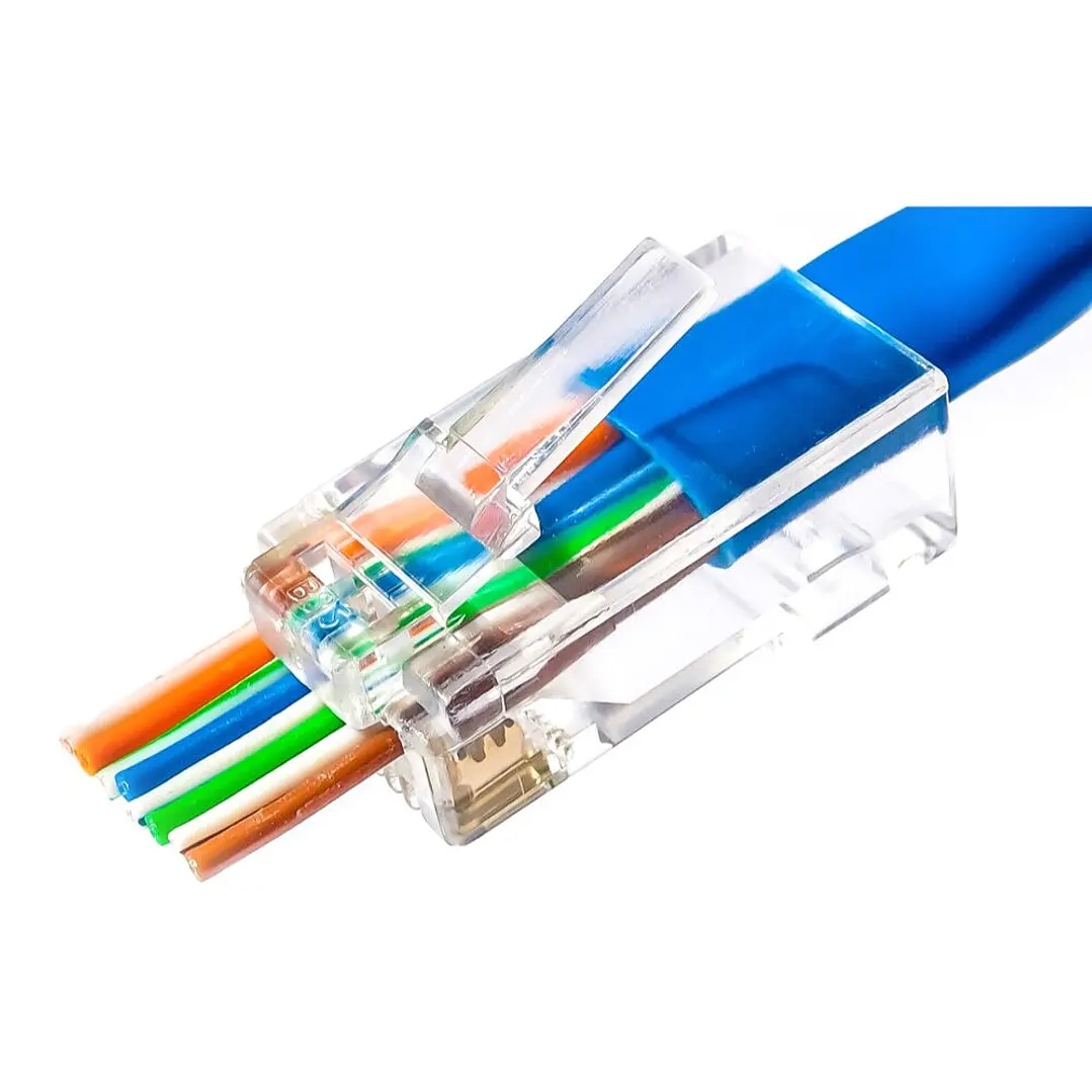 Ficha Telefone 8V/8C RJ45 p/ Cabo UTP CAT6 “Rapida” Passante 1