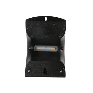 Aplique solar SOLARIS IP65 1,5W 220lm LED 4000K+LED traseiro 4000K C.9,65xL.7,94xAlt.14,49cm preto