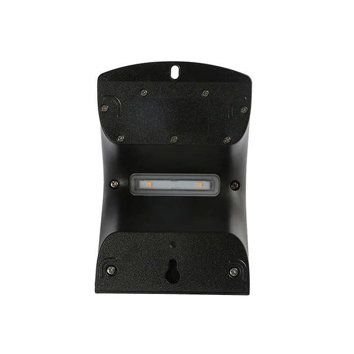 Aplique solar SOLARIS IP65 1,5W 220lm LED 4000K+LED traseiro 4000K C.9,65xL.7,94xAlt.14,49cm preto 2