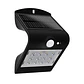 Aplique solar SOLARIS IP65 1,5W 220lm LED 4000K+LED traseiro 4000K C.9,65xL.7,94xAlt.14,49cm preto - Thumbnail 1