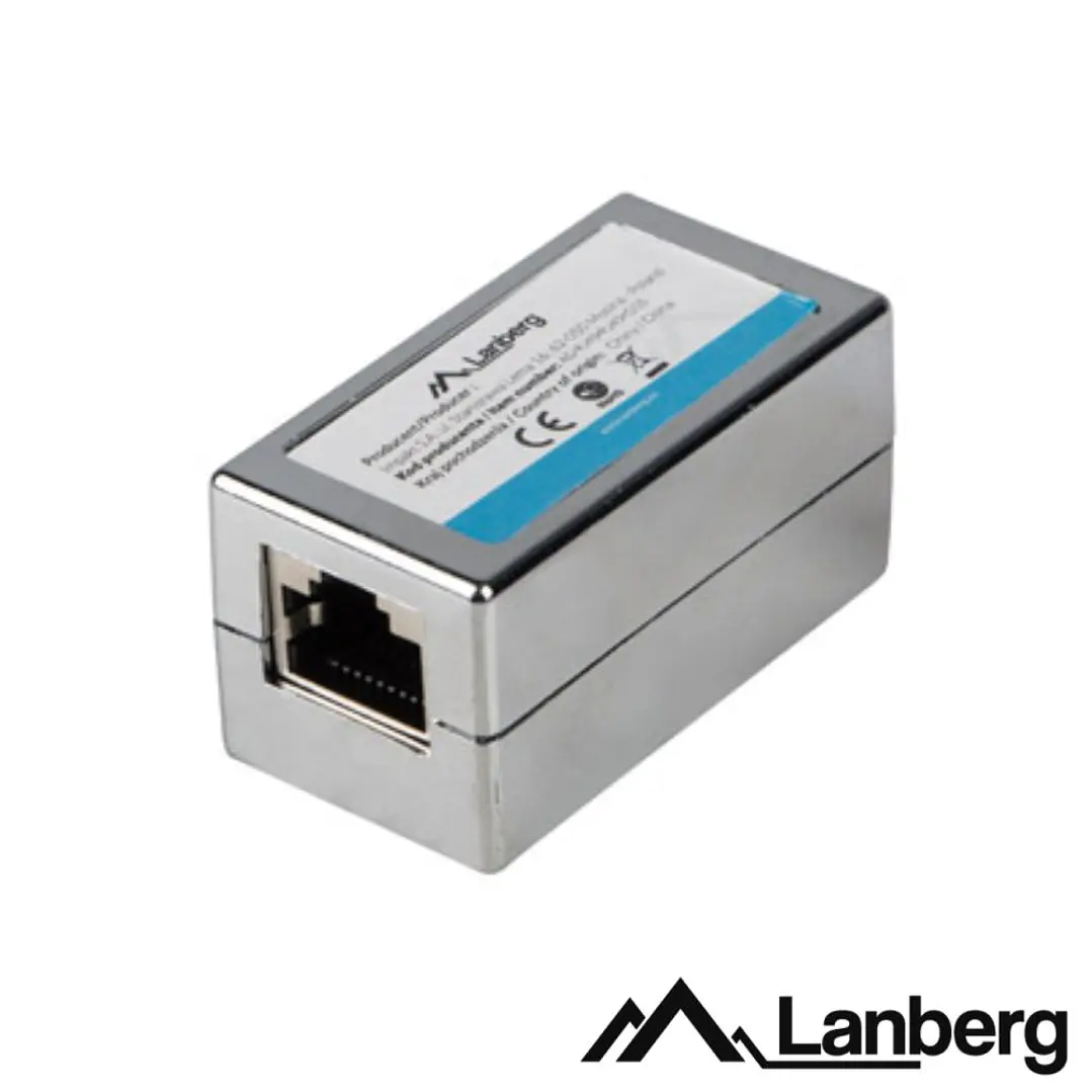 Ficha Adaptadora RJ45 CAT6 Fêmea/Fêmea LANBERG 1