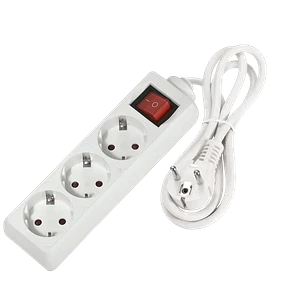 Extensão 3 Tomadas 1.5 metros 3G1.5mm² com Interruptor Flórida