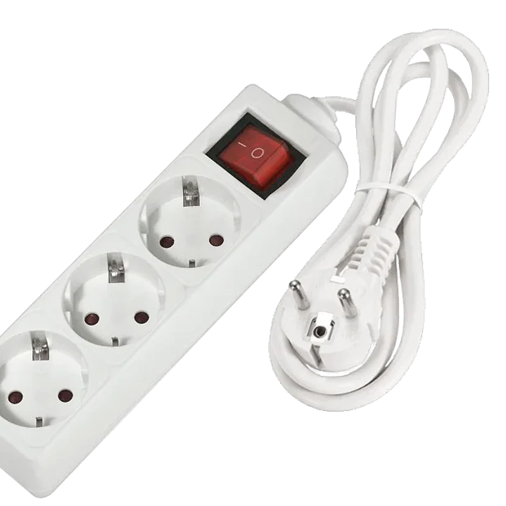 Extensão 3 Tomadas 1.5 metros 3G1.5mm² com Interruptor Flórida 1