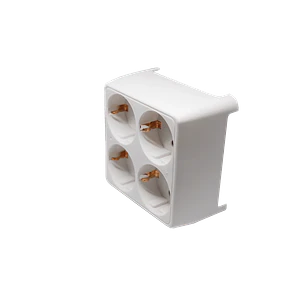 Ficha Quádrupla 16A 4.8mm 2P+T (Saídas Frontais) Flórida