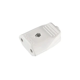 Ficha Fêmea 10A 4mm 2P Branca Flórida