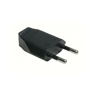 Ficha Macho 10A 4mm 2P Preta Flórida