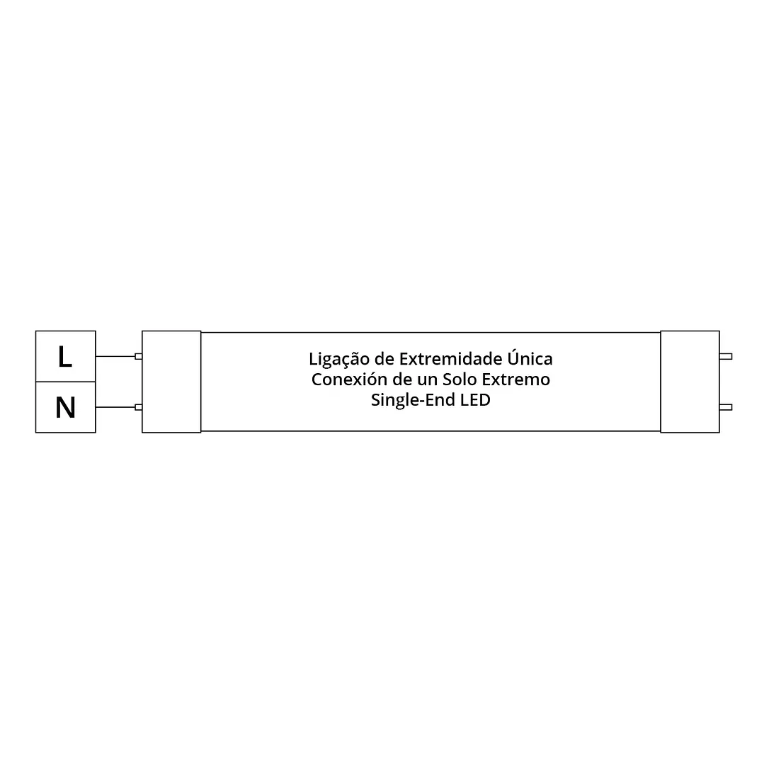 Lâmpada G13 T8 Tubular VALUE LED 90cm 14W 4000K/6400K 1400lm Luxram 2