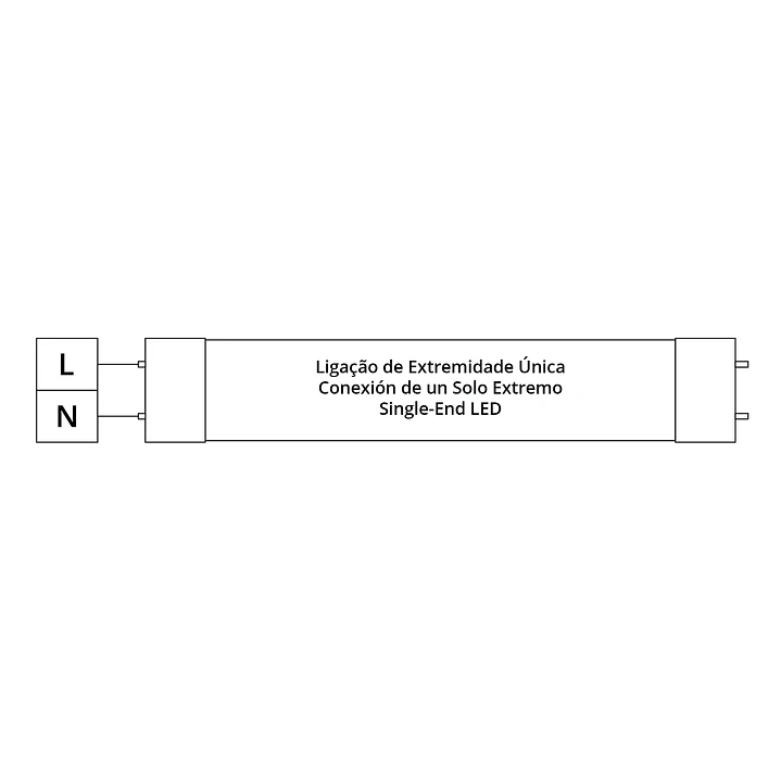 Lâmpada G13 T8 Tubular VALUE LED 90cm 14W 4000K/6400K 1400lm Luxram 2