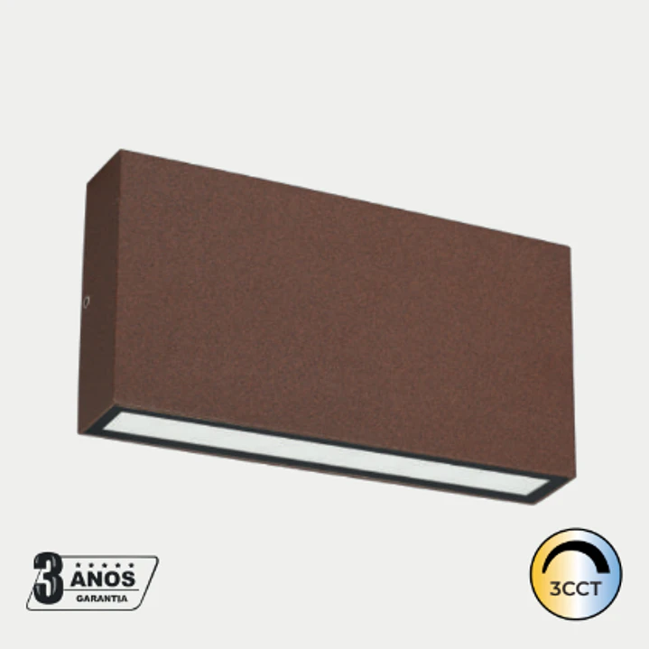 Aplique De Parede 2 x 5W 1190lm Branco/Antracite/Corten Maxled 3