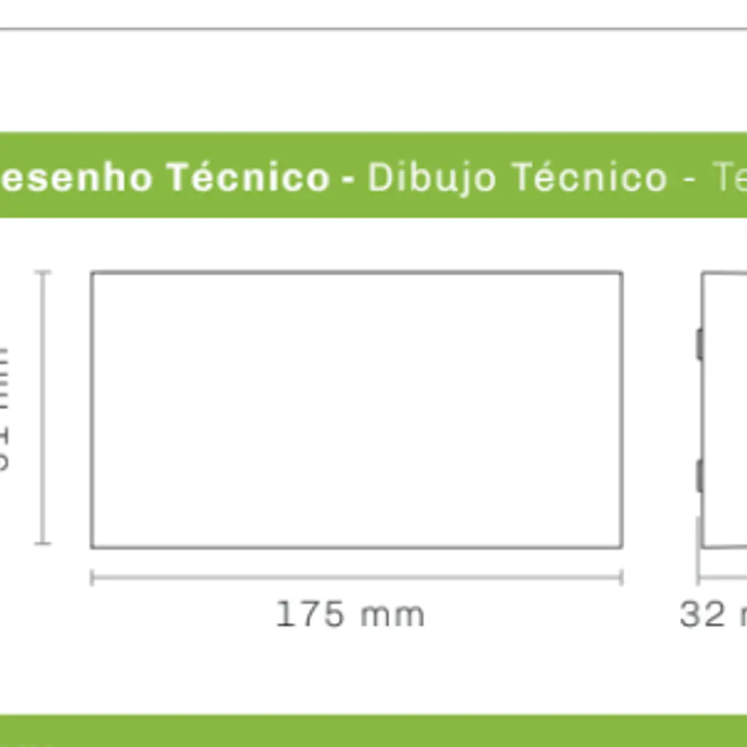 Aplique De Parede 2 x 5W 1190lm Branco/Antracite/Corten Maxled 15