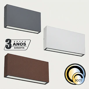 Aplique De Parede 2 x 5W 1190lm Branco/Antracite/Corten Maxled