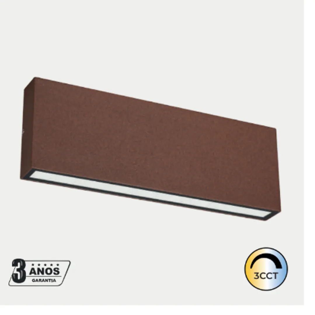 Aplique De Parede 2 x 12W 2930lm Branco/Antracite/Corten Maxled 2
