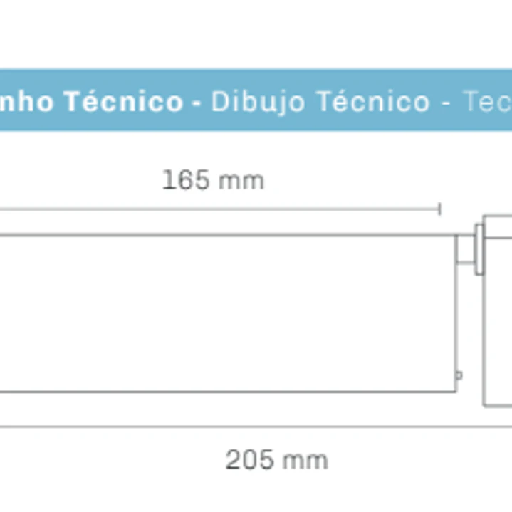Zunit - Projetor de calha Led - 1 circuito 15W Ø60 x 165 mm CCT3 1200lm - Maxled 20