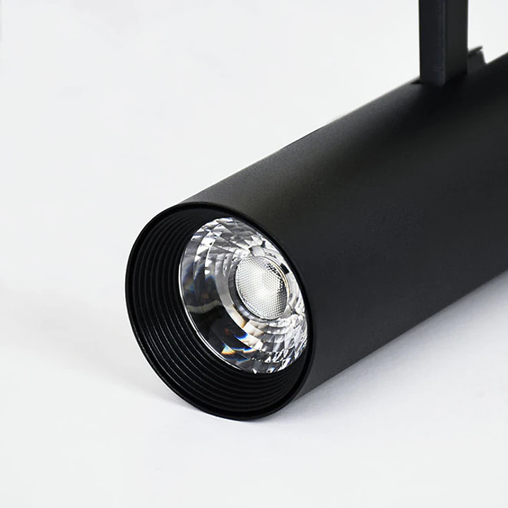 Foco para calha LINE PRO X2 (2condutores) 15W LED 1300lm 4000K 36° C.7,4xL.5xAlt20cm alumínio preto 2