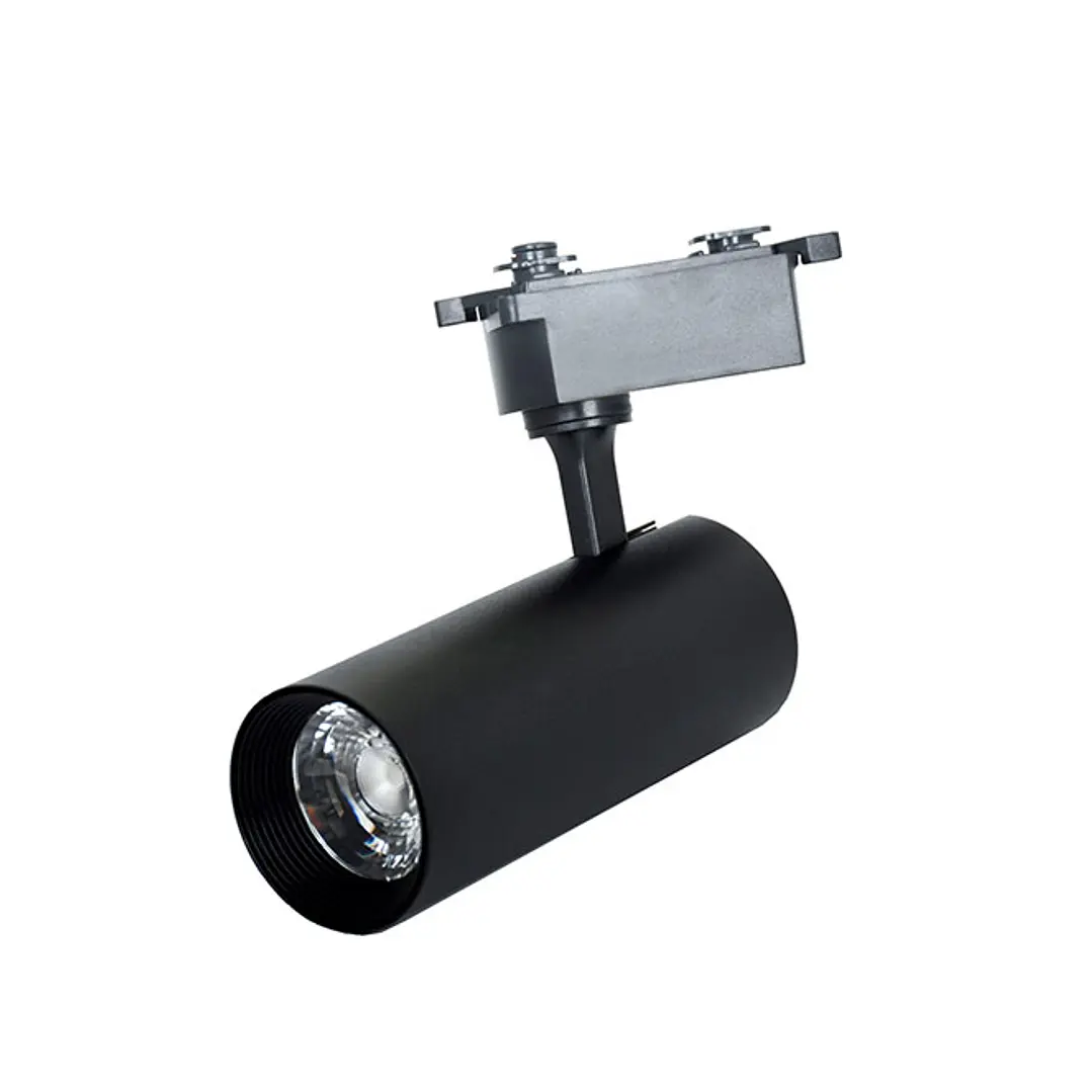 Foco para calha LINE PRO X2 (2condutores) 15W LED 1300lm 4000K 36° C.7,4xL.5xAlt20cm alumínio preto 1