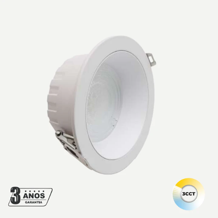 Kiro Downlight 3CCT 24W - 2400Lm - 120º - Ø 140mm - CCT - Lumiarq 1