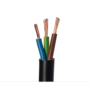 Cabo Flexível 3G6mm2 RV-K3G6PT H05VV-F (FVV) Preto - 100%Cu RVK