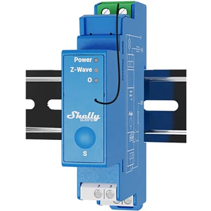Shelly Qubino Wave PRO 1 - Módulo para calha DIN c/ 1 relé para automação Z-Wave™ - 110/240VAC 16A (contacto seco)