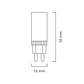 Lâmpada G9 PIXY LED 5W 6400K 530lm Branca - Miniatura 2