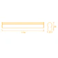 Régua AXINITE 120cm 1x16W LED 1800lm 3CCT C.117,4xL.2xAlt.3,5cm branco - Thumbnail 2