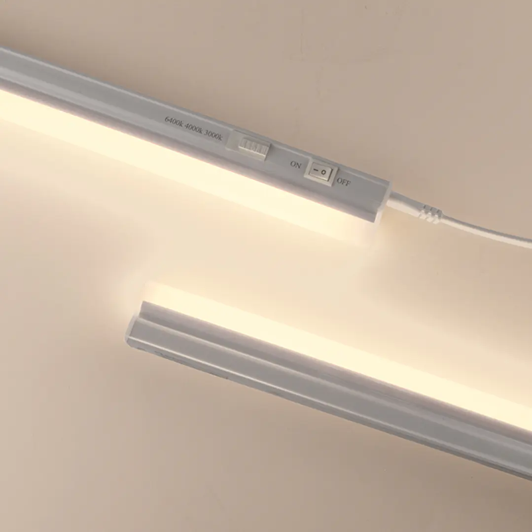 Régua AXINITE 30cm com interruptor 1x5W LED 550lm 3CCT C.30xL.2,2xAlt.3,5cm branco 4