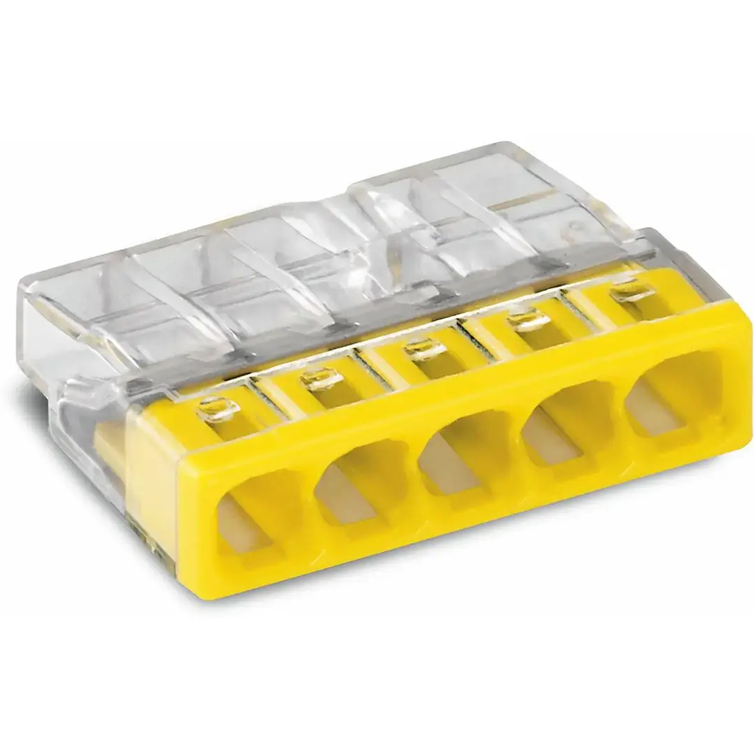 Wago 2273-205 - Ligador Rápido 5 ligações (0.5...2.5mm²) Unifilares 1