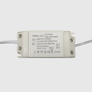 Driver/Transformador Dimável MAXLED para Painel LED 5W-6W - DRV5/6WDIM