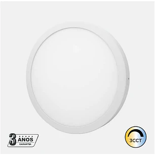 Downlight LED Redondo 36W 400MM 2900Lm Saliente Branco CCT Maxled