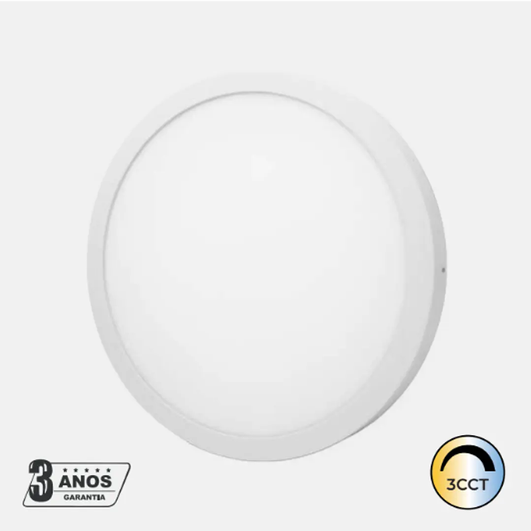Downlight LED Redondo 36W 400MM 2900Lm Saliente Branco CCT Maxled 1