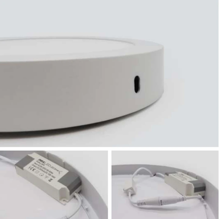 Downlight LED Redondo 36W 400MM 2900Lm Saliente Branco CCT Maxled 3